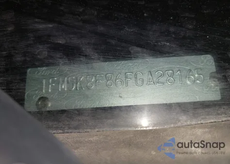 2015 Ford Explorer Limited из США, поврежденный, VIN 1FM5K8F86FGA28165